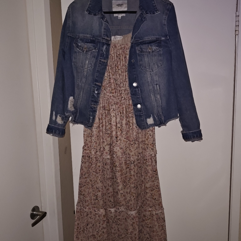 Lucky Brand prairie maxi dress